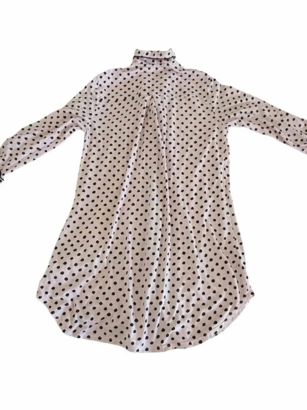Kate Spade New York Pink Black Polka Dot Pajama Sleep Shirt Size S
